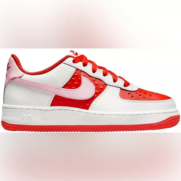 Nike Valentine’s Day Red and White Sneakers size 7Y brand new - Picture 9 of 12